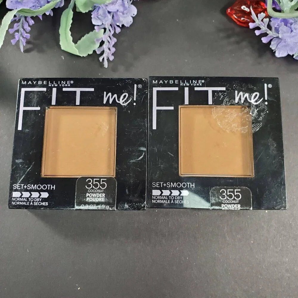 Maybelline Pressed Powder Coconut 355 Face Make Up New York Fit Me Set Smooth